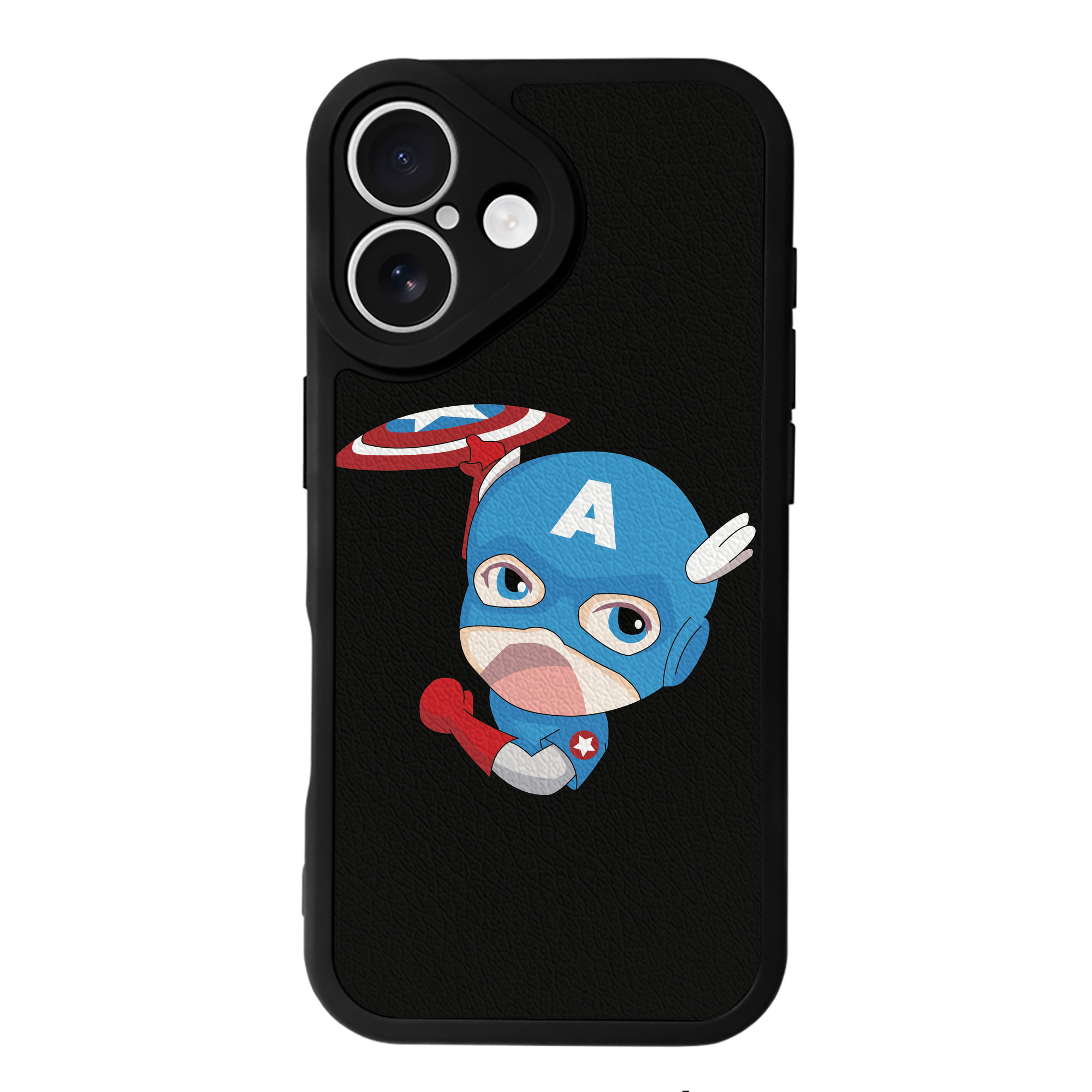 （画像用） アベンジャーズ The Avengers 【iPhone 16シリーズ対応】シリコンスマホケース（レザー調） 材質：シリコン